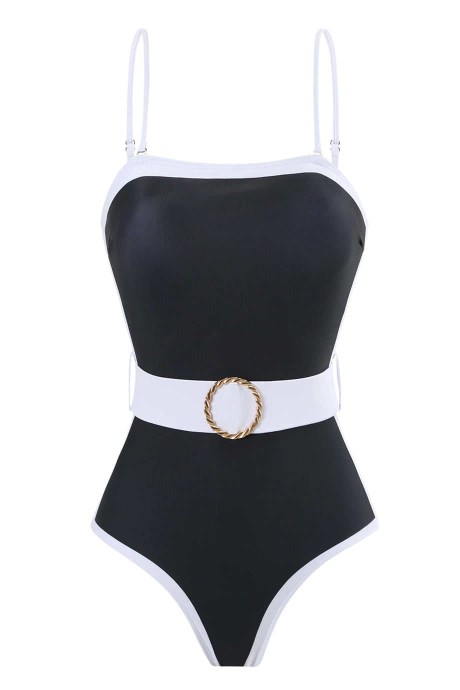 Capri Dots Ολόσωμο Μαγιό με Ζώνη & Καφτάνι με Πουά Σχέδιο | Γυναικεία Μαγιό - Ολόσωμα - Swimwear | Capri Dots Polka Dot Kimono & Belted Swimsuit Set