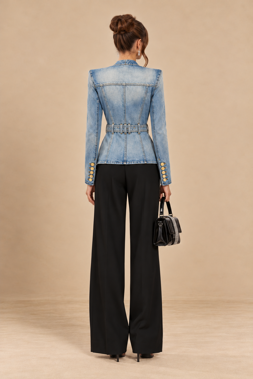 Rio Denim Τζιν Σακάκι με Ζώνη | Σακάκια - Blazers | Rio Denim Blazer with Belt
