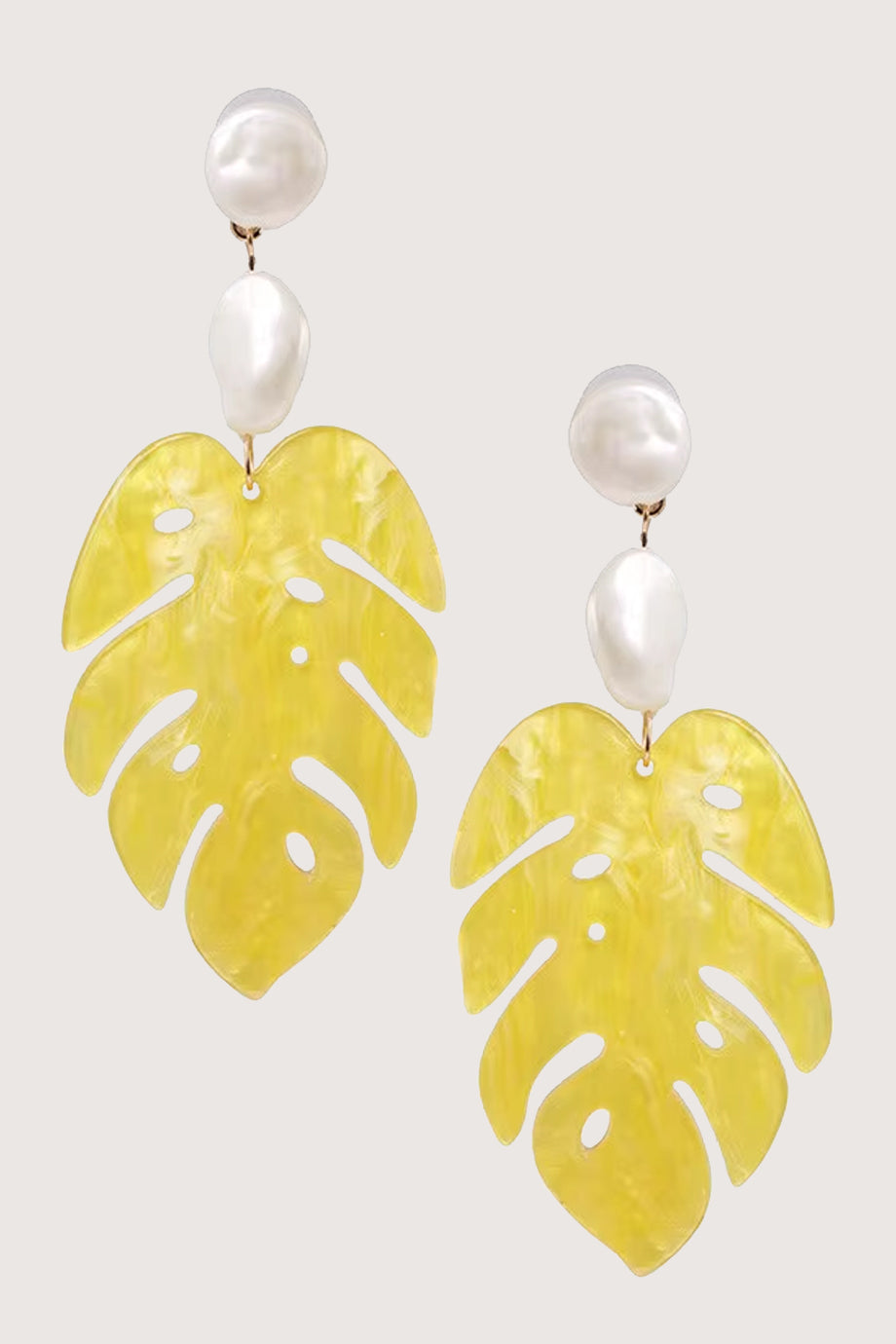 Keyloria Yellow Pearl Earrings