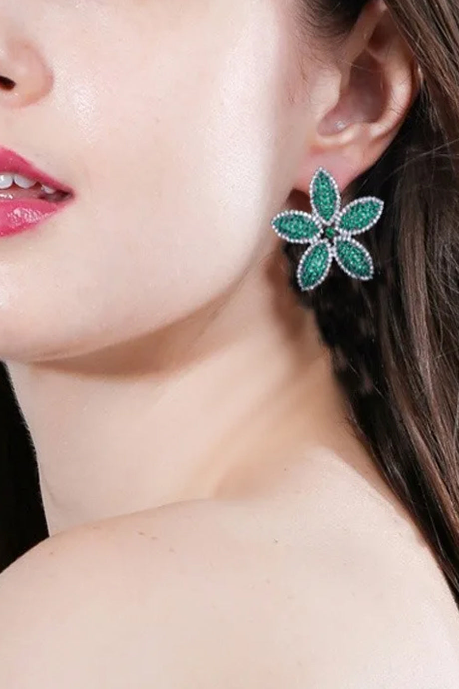 Eudora Σκουλαρίκια με Κρύσταλλα | Σκουλαρίκια Earrings Eudora Purple Crystal Earrings