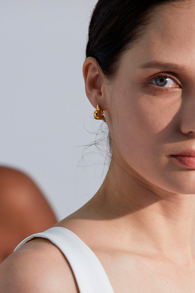 Amelty Χρυσά Σκουλαρίκια με Πέρλες | Κοσμήματα - Σκουλαρίκια - Κρίκοι | Amelty Gold Earrings with Pearls