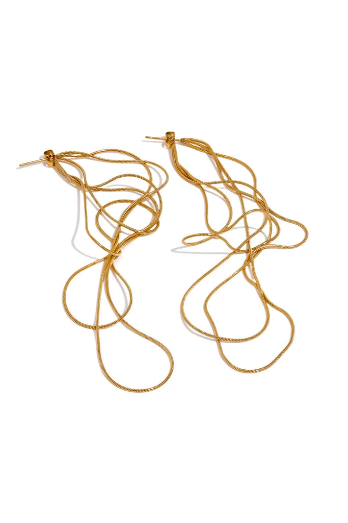 Magnifico Μακριά Σκουλαρίκια με Αλυσίδες | Σκουλαρίκια Earrings | Magnifico Long Chain Earrings