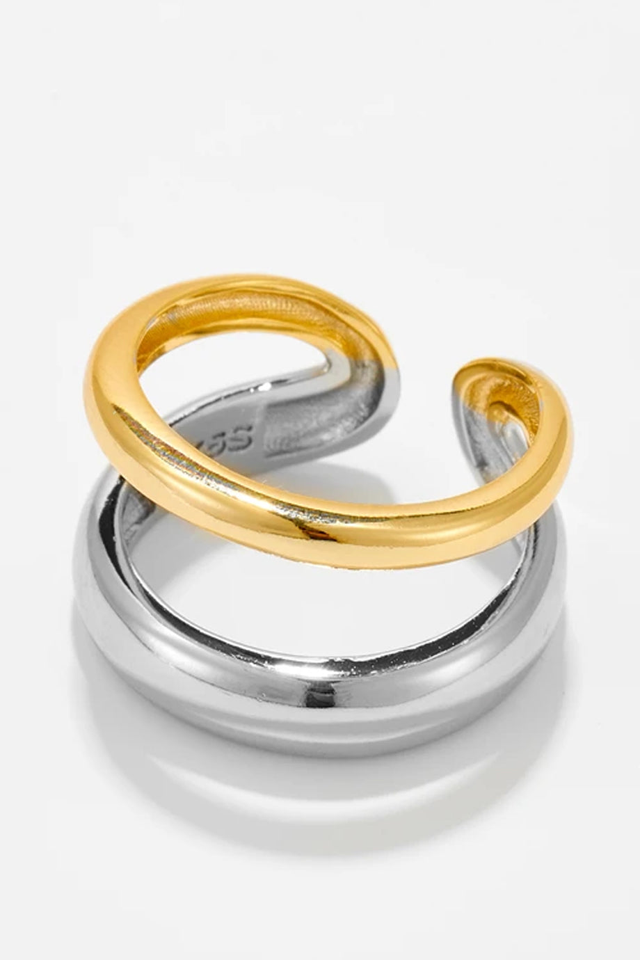 Duelle Δαχτυλίδι Ασήμι 925 Επιχρυσωμένο | Κοσμήματα - Δαχτυλίδια - Jewelry Rings | Duelle Sterling Silver Cuff Ring