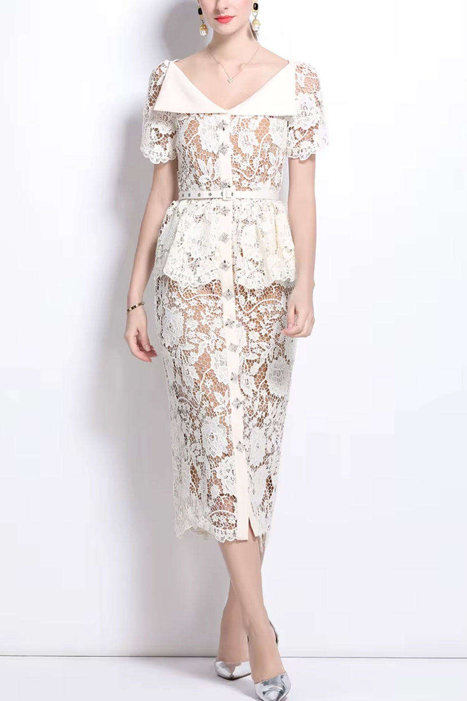 Sari Φόρεμα με Δαντέλα | Γυναικεία Ρούχα - Φορέματα | Sari Lace Dress