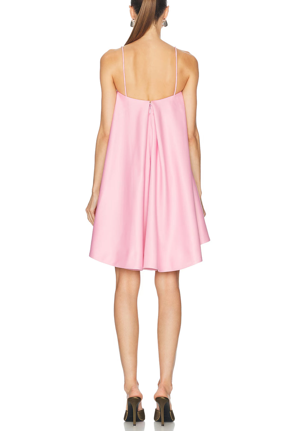 Nefara Bloom Ασύμμετρο Φόρεμα με Λουλούδια | Βραδινά Φορέματα Evening Dresses | Nefara Bloom Asymmetrical Dress with Flower Embroidery