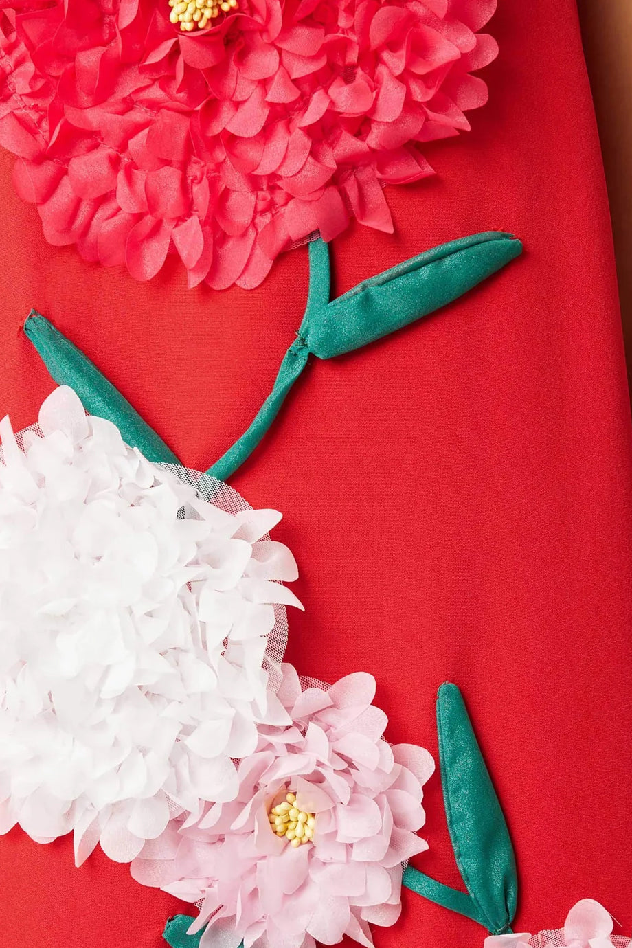 Cameliane Φλοράλ Μάξι Φόρεμα με Τιράντες και Λουλούδια | Γυναικεία Φορέματα - dresses| Cameliane Floral Maxi Dress with Straps and 3D Flower Appliqué