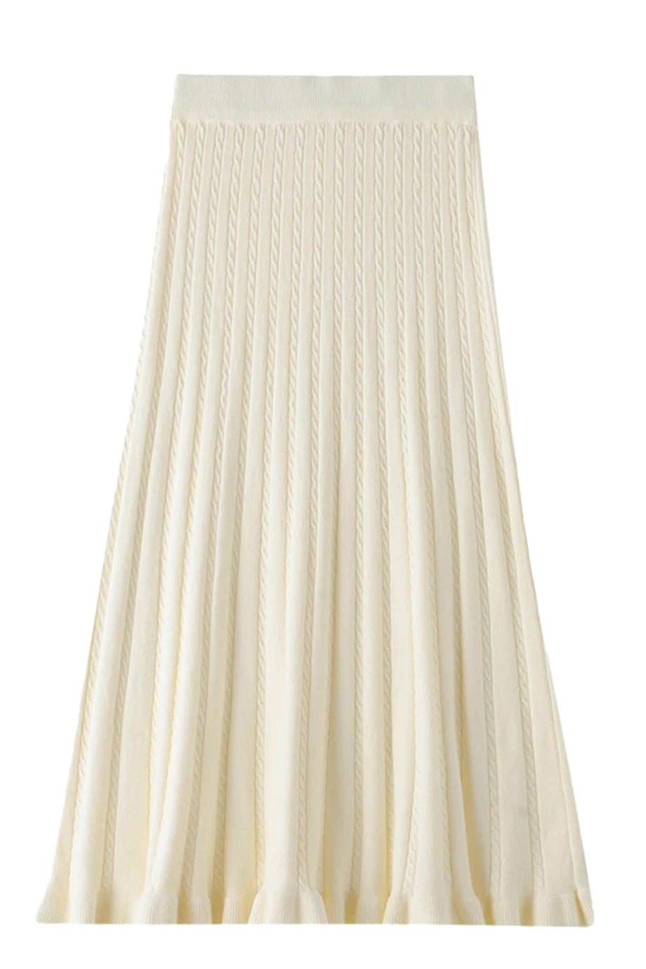 Serelle Πλεκτή Φούστα | Φούστες - Skirts | Serelle Cable-Knit Pleated Skirt