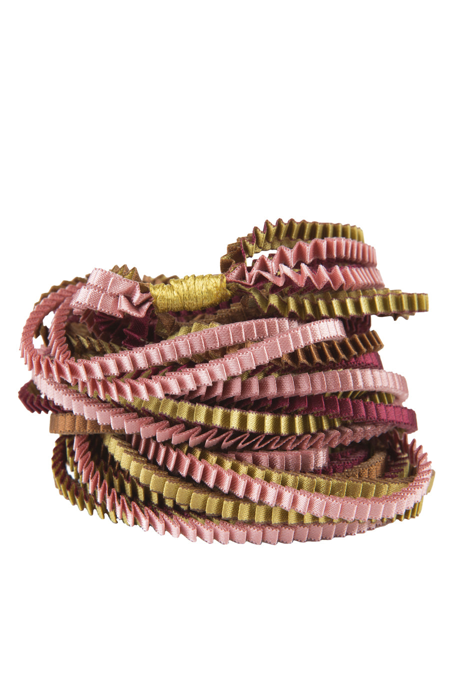 Essilp Πολύχρωμο Υφασμάτινο Κολιέ - Alexandra Tsoukala | Κοσμήματα - Κολιέ Essilp Multicolor Long Pleated Necklace KL327