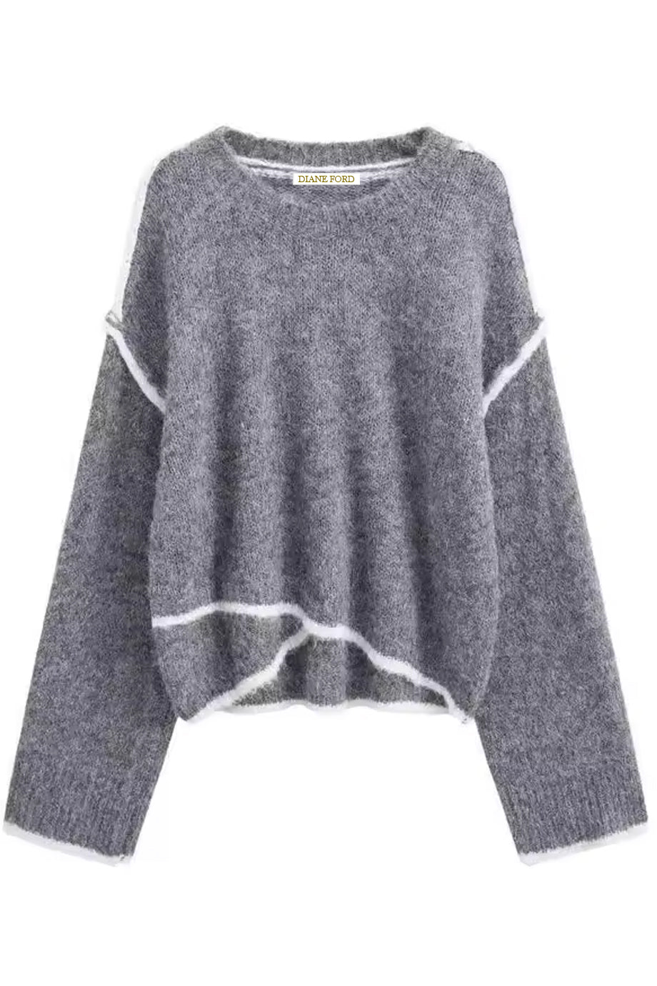 Arialta Πλεκτό Ασύμμετρο Πουλόβερ