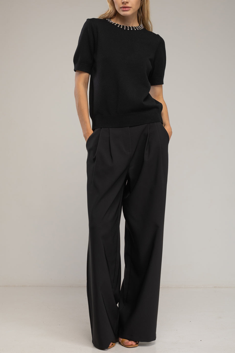 Elayne Wide Leg Straight Pants