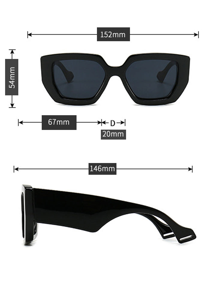 Amberta Κεχριμπαρί Tετράγωνα Fashion Γυαλιά Ηλίου | Γυναικεία Γυαλιά Ηλίου - Regardez Amberta Amber Oversized Square Fashion Sunglasses