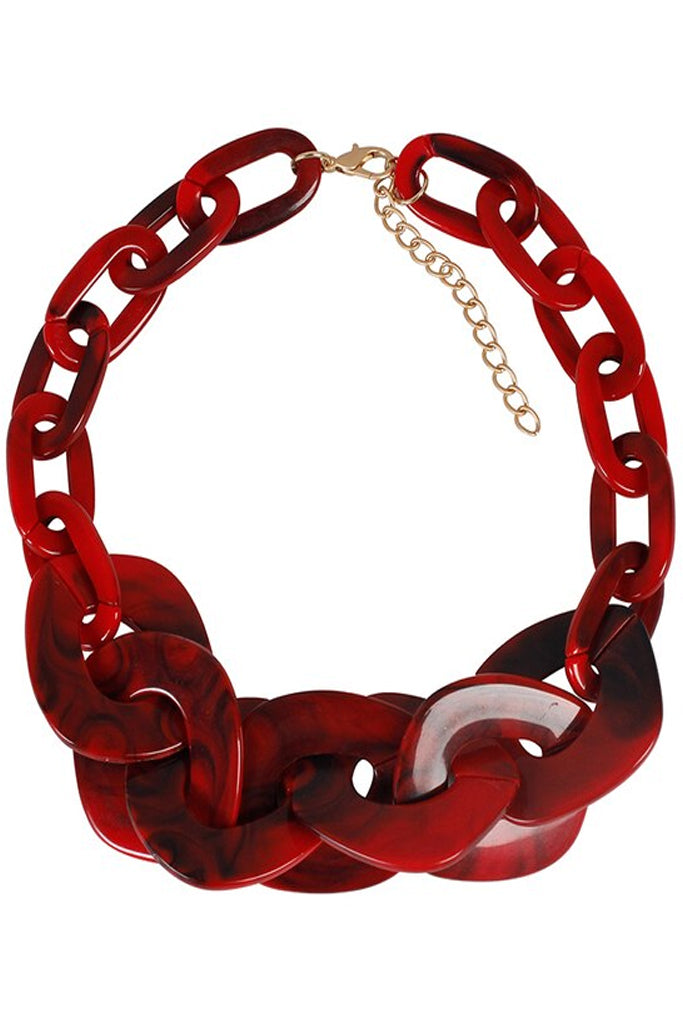 Echogrüne Acrylhalskette