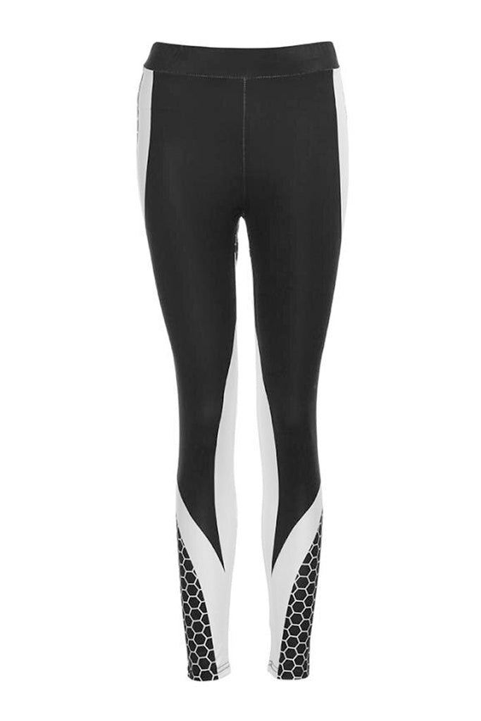 Beehive Μαύρo Κολάν Yoga με Σχέδια | Γυναικεία Ρούχα - Κολάν