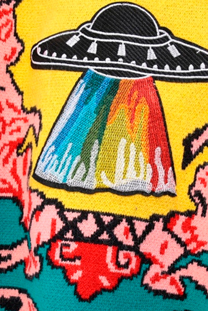 Gunner Πολύχρωμο Πουλόβερ με Κέντημα | Γυναικεία Ρούχα - Πουλόβερ