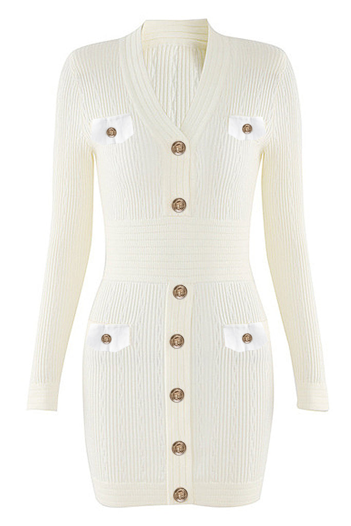 Merlia Tailliertes Strickkleid