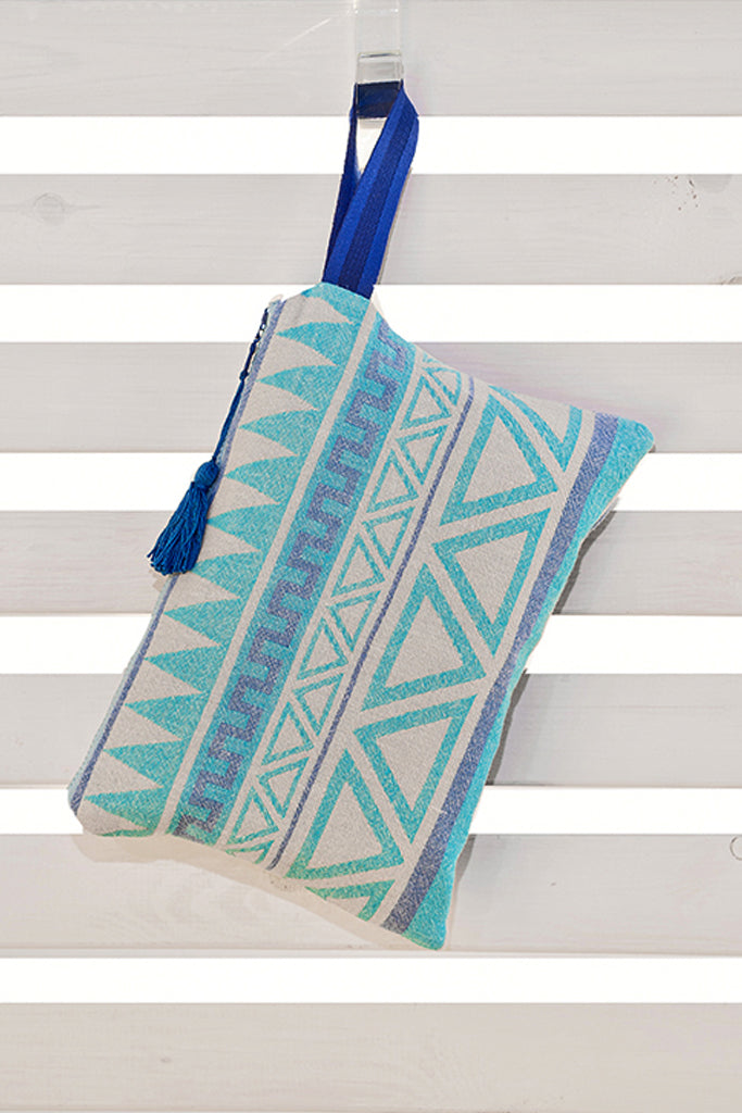 Keros Τιρκουάζ Πολύχρωμο Τσαντάκι Clutch | Γυναικείες Τσάντες - Clutch