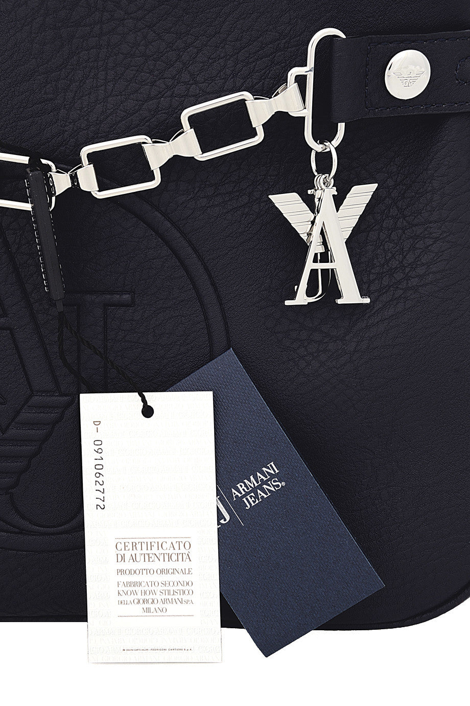 SANDY Embossed Blue Bag