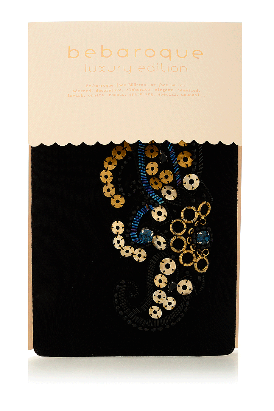 Μαύρο Καλσόν με Παγιέτες | Καλσόν - BEBAROQUE