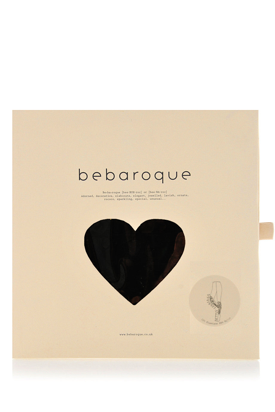 BEBAROQUE NETTLE Μαύρο Διαφανές Κολάν