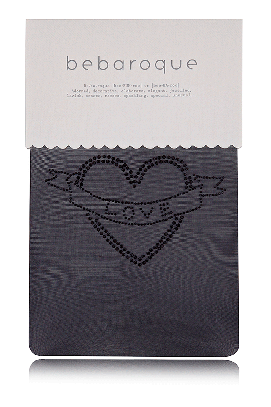 BEBAROQUE VALENTINA Mαύρο Καλσόν με Σχέδια