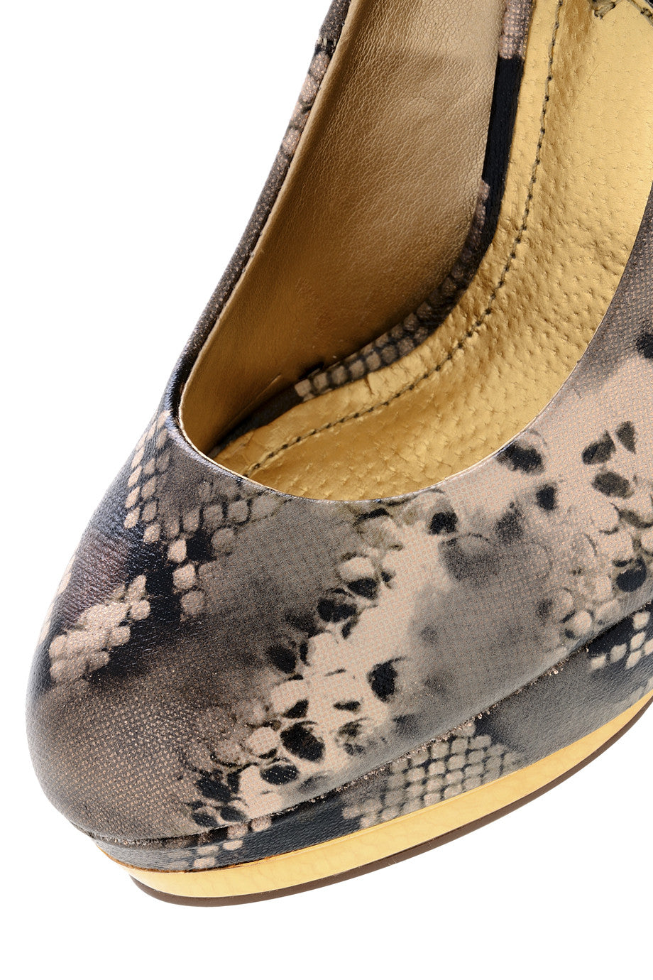 Γκρι Snakeskin Γόβες - Blink | Γυναικεία Παπούτσια