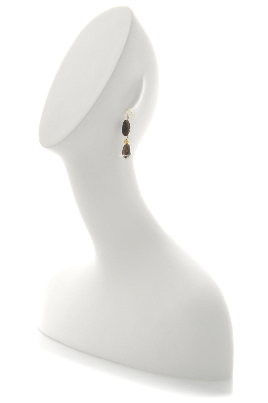 Καφέ Σκουλαρίκια με Τοπάζι - By The Stones | Κοσμήματα