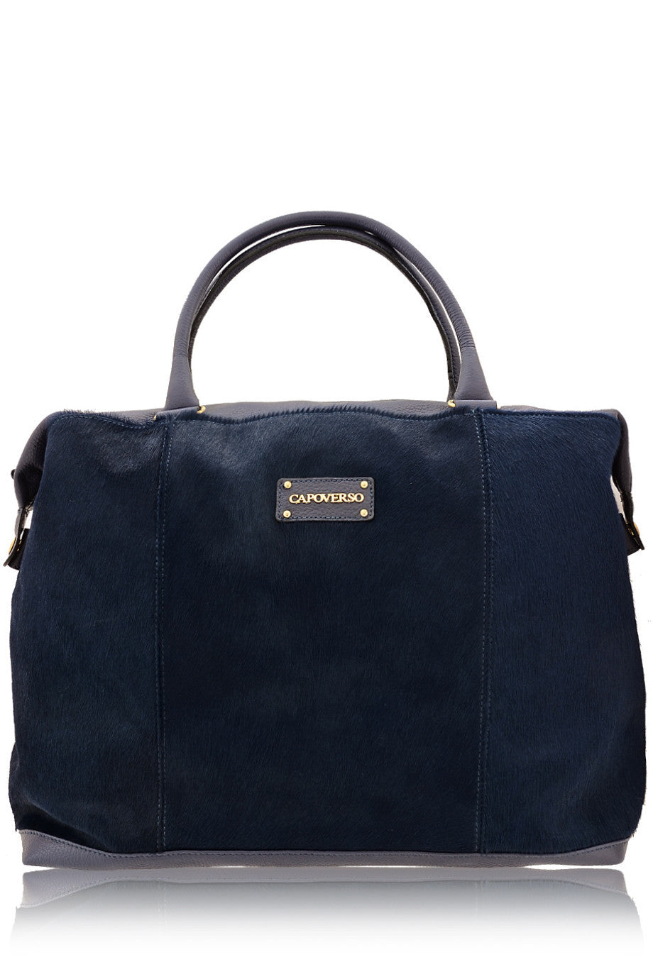 CAVALLINO Leather Bag with Blue Pony