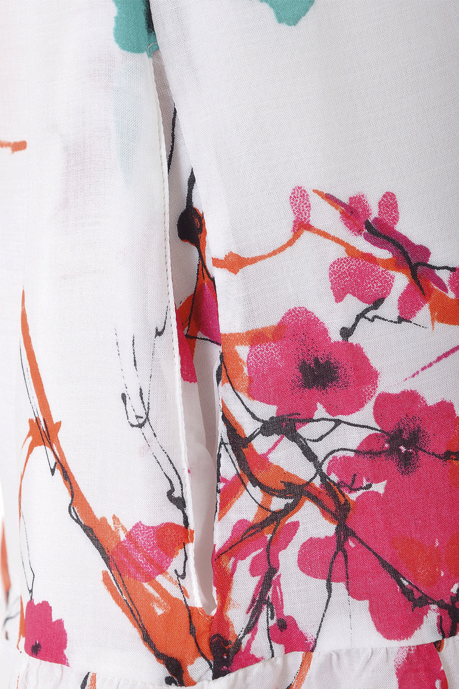 Λευκό Φόρεμα με Λουλούδια | Φορέματα - Carlos Miele