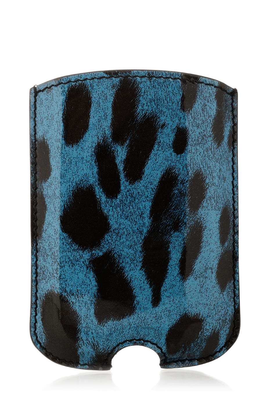 DOLCE & GABBANA - LEOPARD Μπλε Λουστρίνι Λεοπάρ Θήκη Κινητού Blackberry Samsung