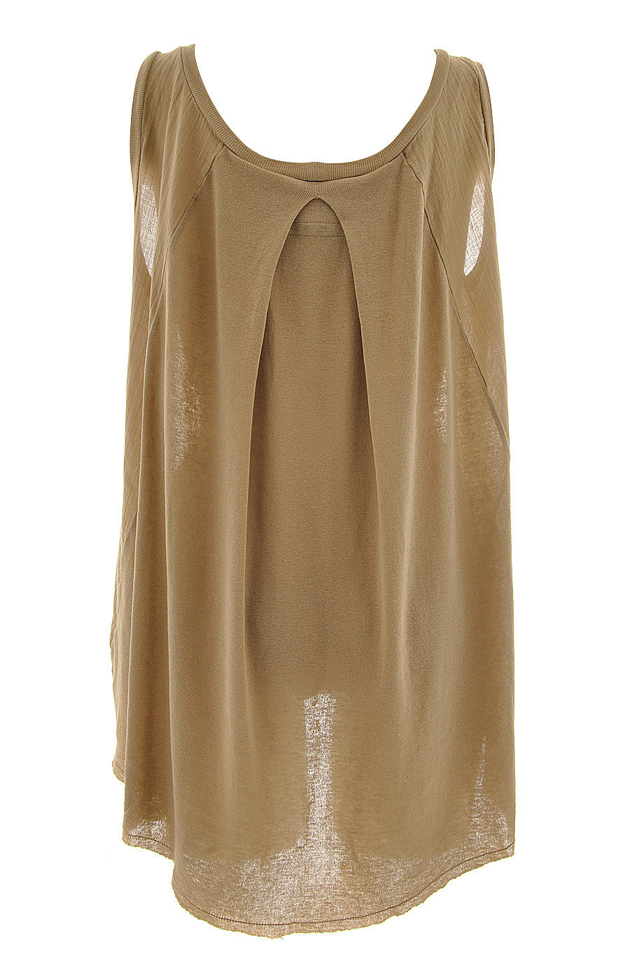 Μπεζ Αμάνικο Τοπ | Γυναικεία Ρούχα