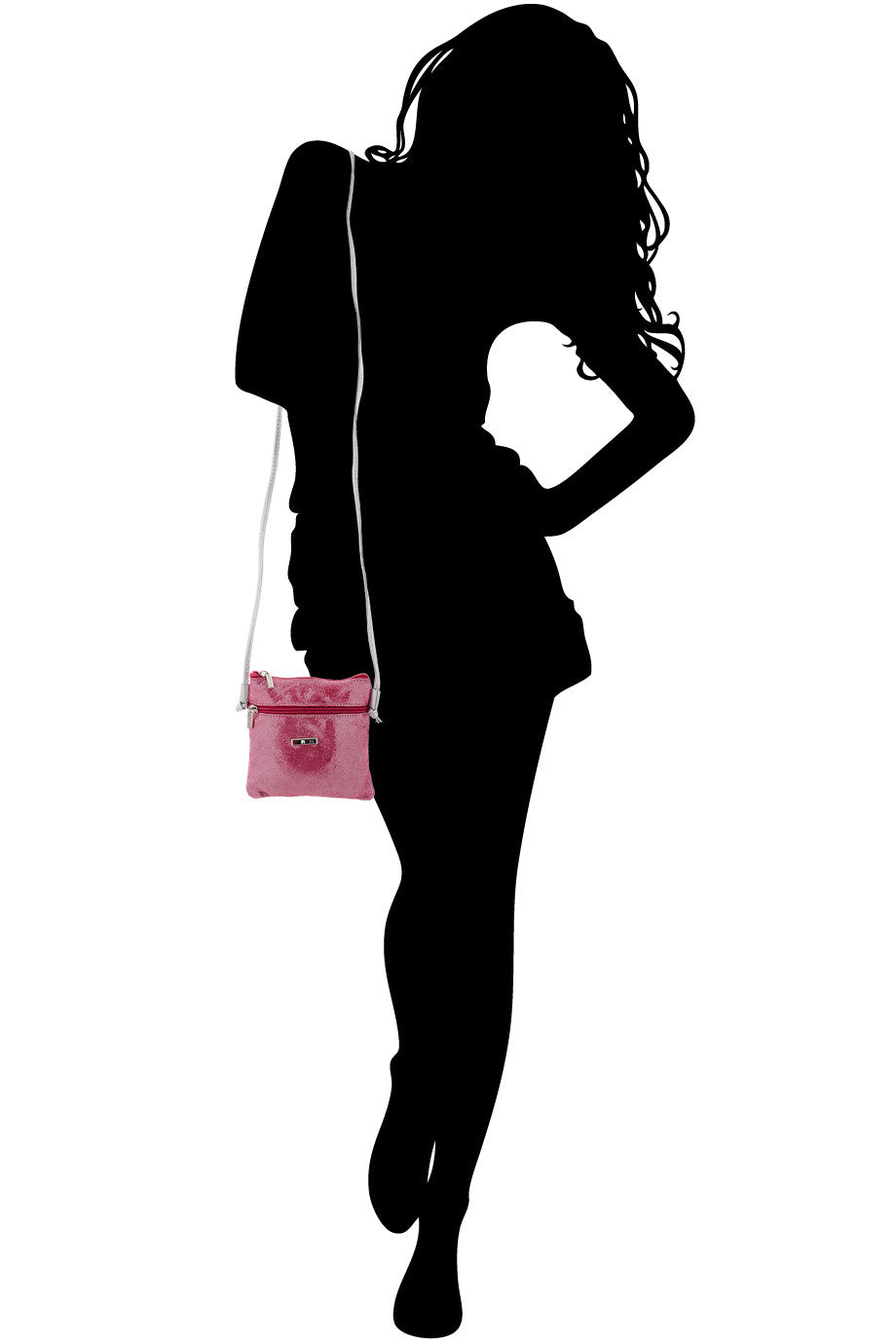 MINI MADELINE Metallic Fuchsia Purse