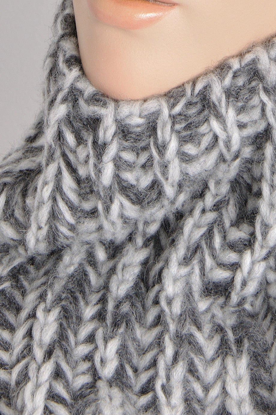 EVEREST Gray Wool Scarf