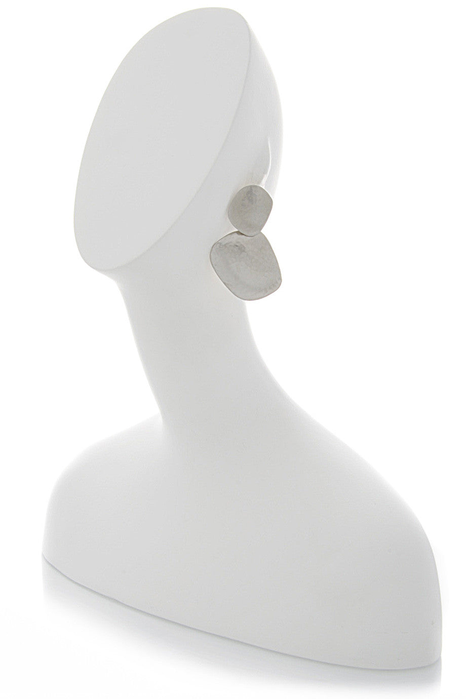 Satin Ασημένια Σκουλαρίκια Φύλλο - Kenneth Jay Lane | Κοσμήματα