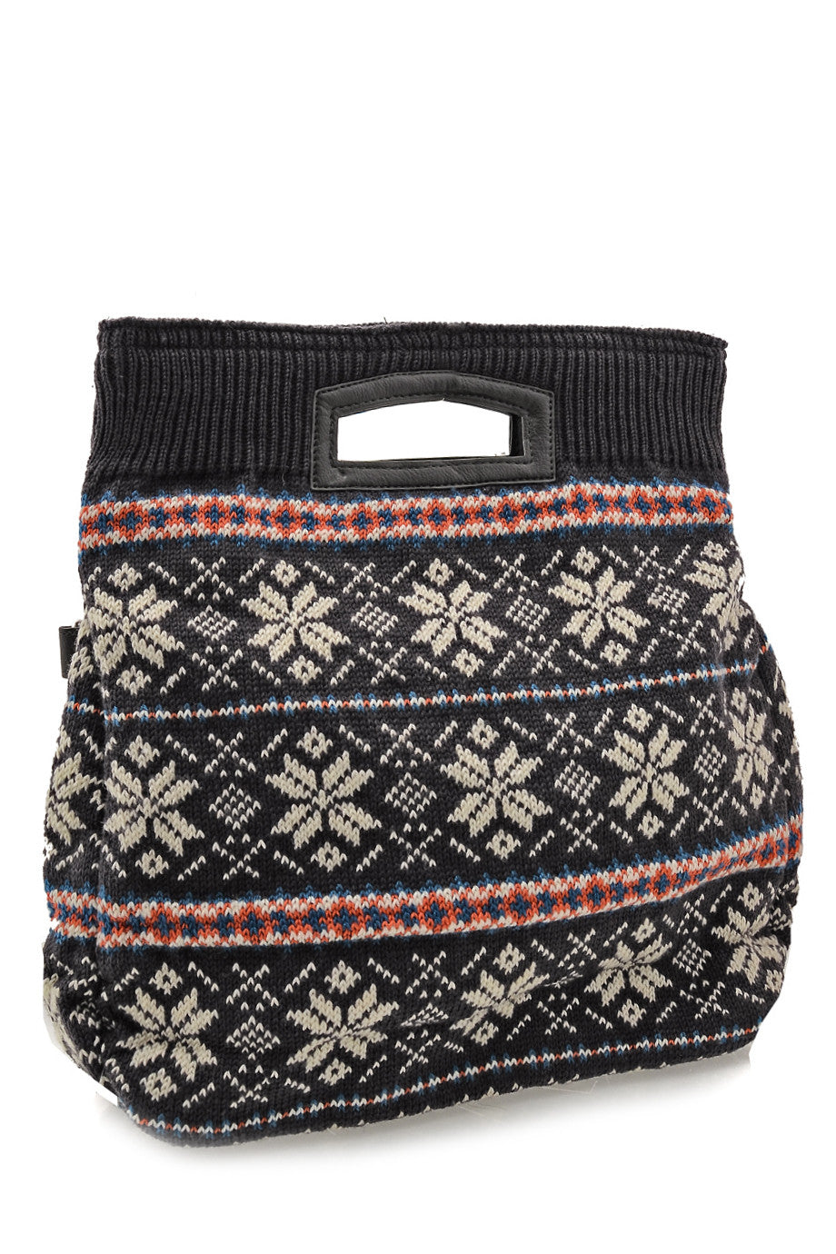 MERILLY Gray Knitted Bag