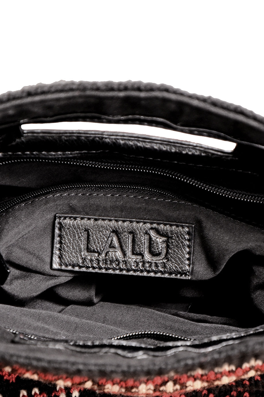 Μαύρη Πλεκτή Τσάντα - Lalu | Γυναικείες Τσάντες Χειρός