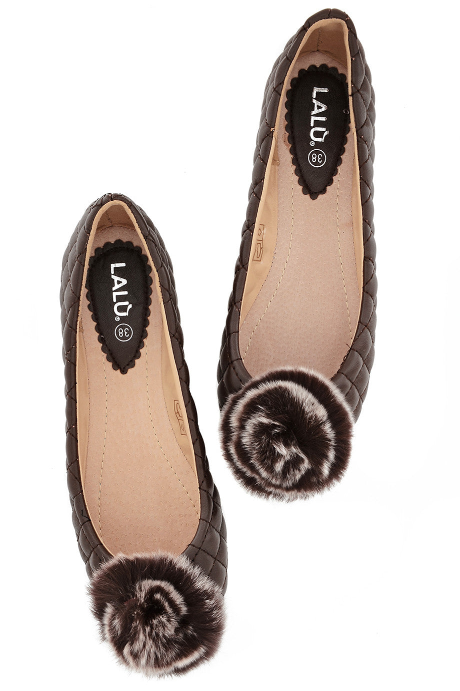 Καφέ Καπιτονέ Μπαλαρίνες | Γυναικεία Παπούτσια