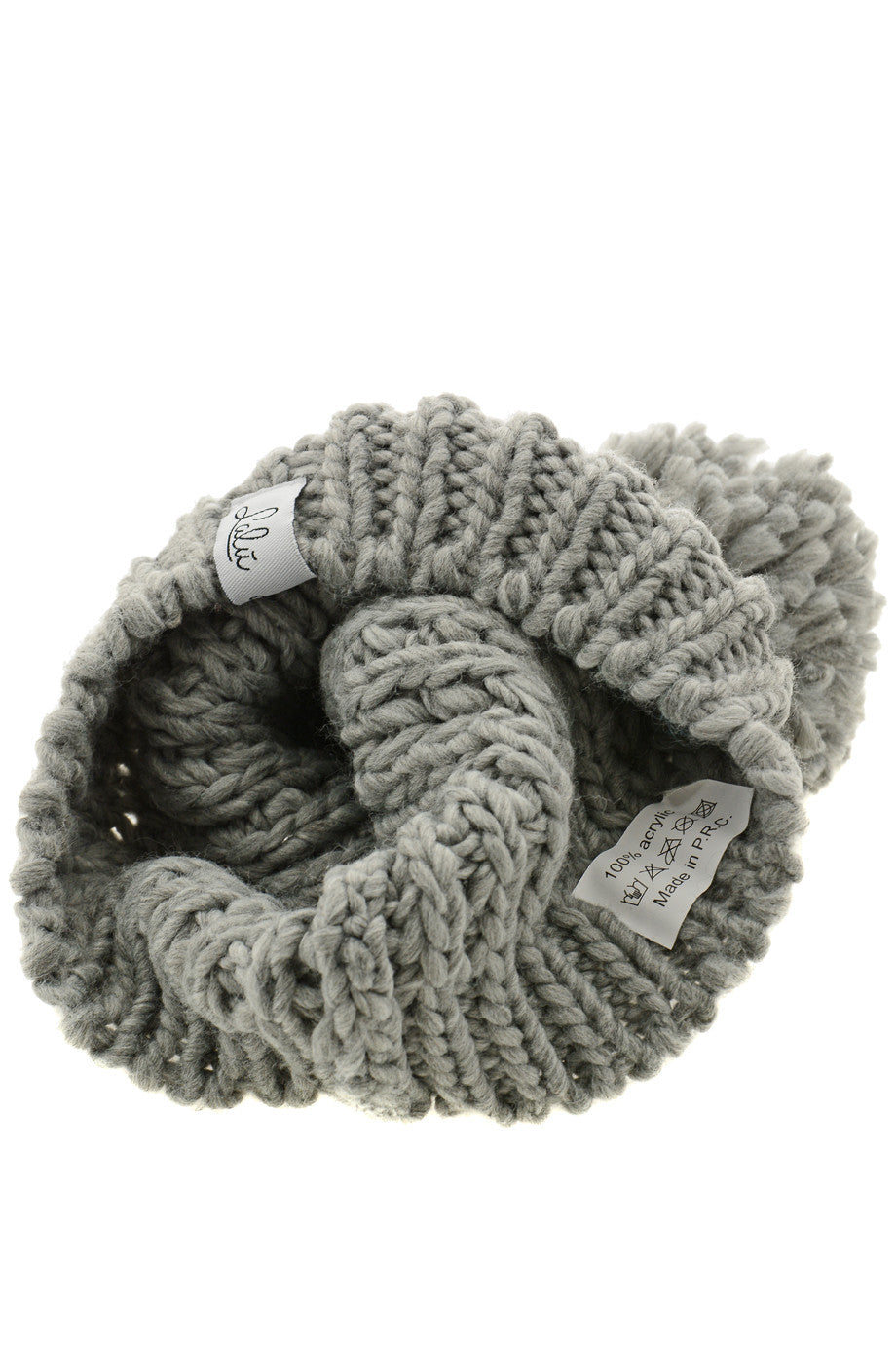 Γκρι Πλεκτός Σκούφος | Γυναικεία Καπέλα