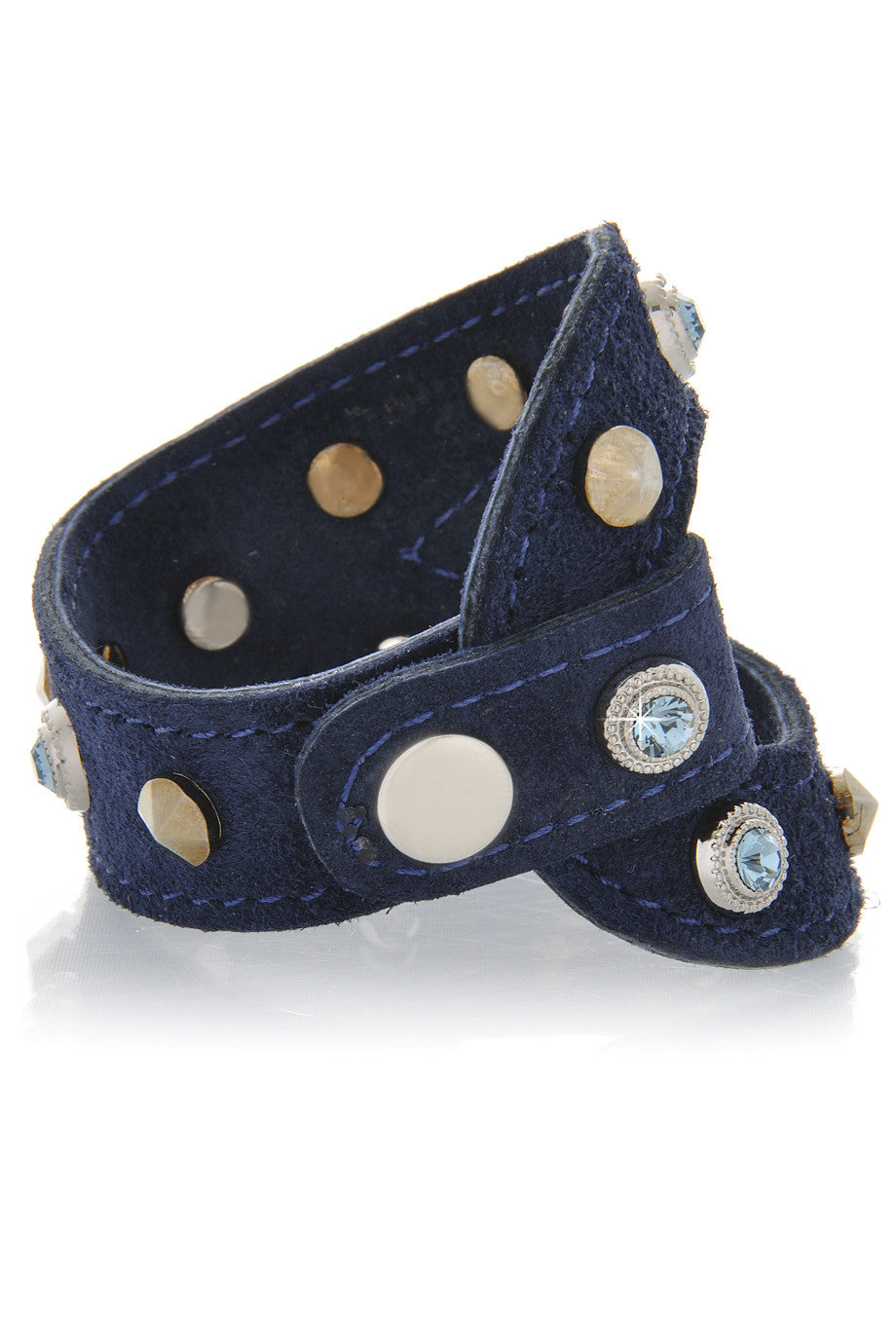 Δερμάτινο Μπλε Βραχιόλι - Lk Designs | Κοσμήματα