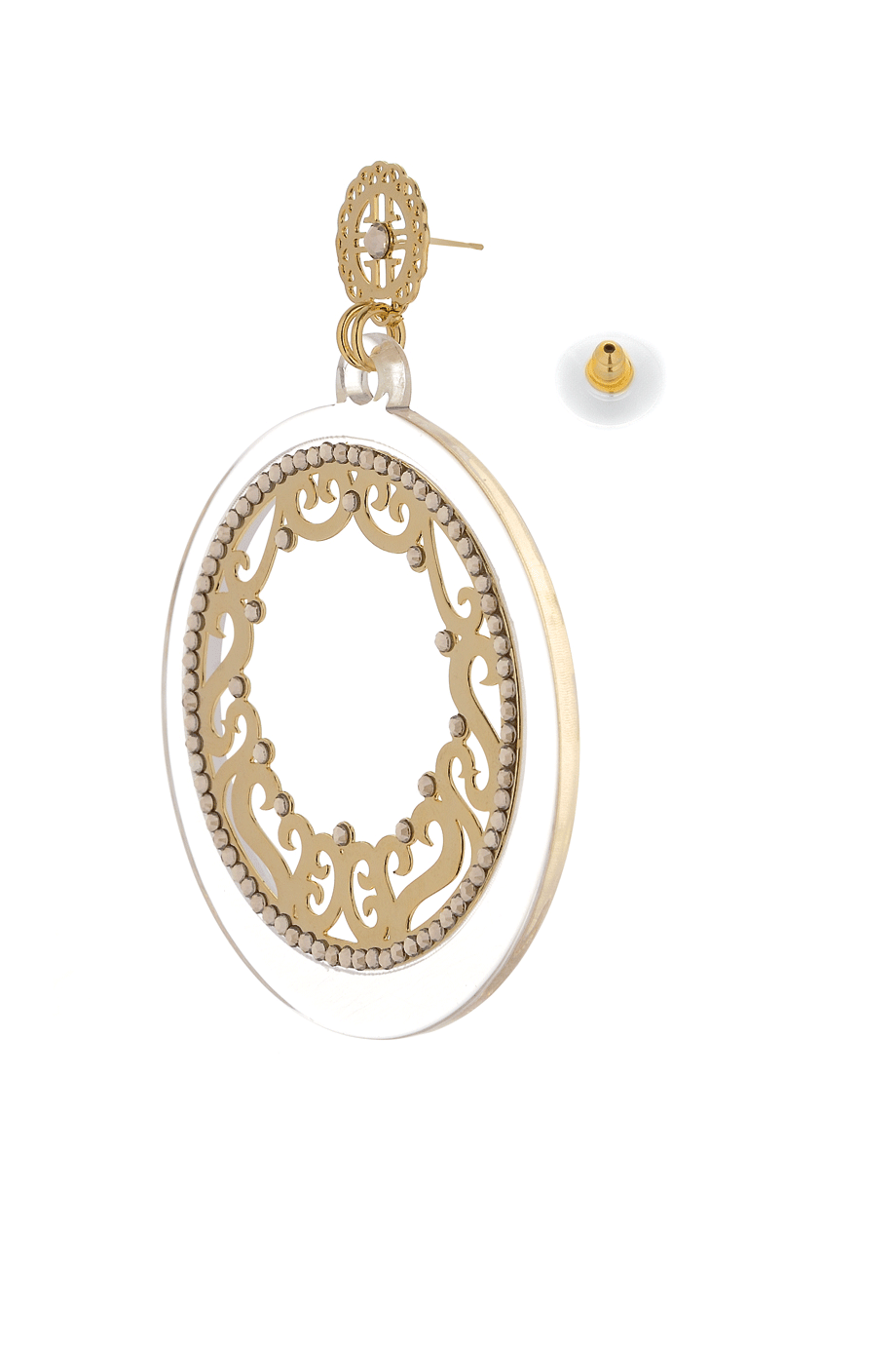 Χρυσά Σκουλαρίκια με Κρύσταλλα - Lk Designs | Κοσμήματα