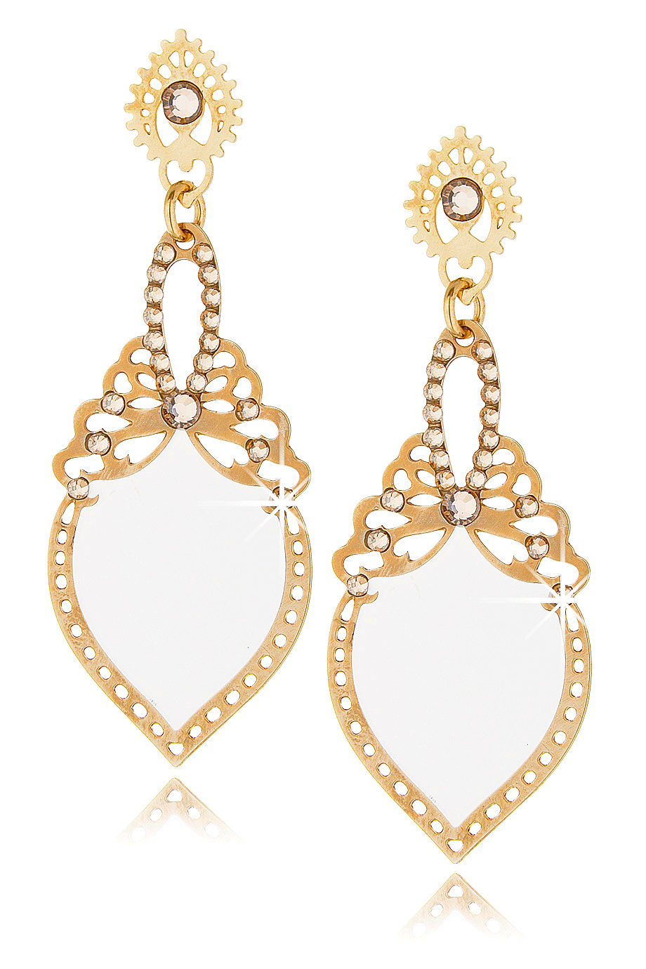 Μικρά Λευκά Σκουλαρίκια - Lk Designs | Κοσμήματα