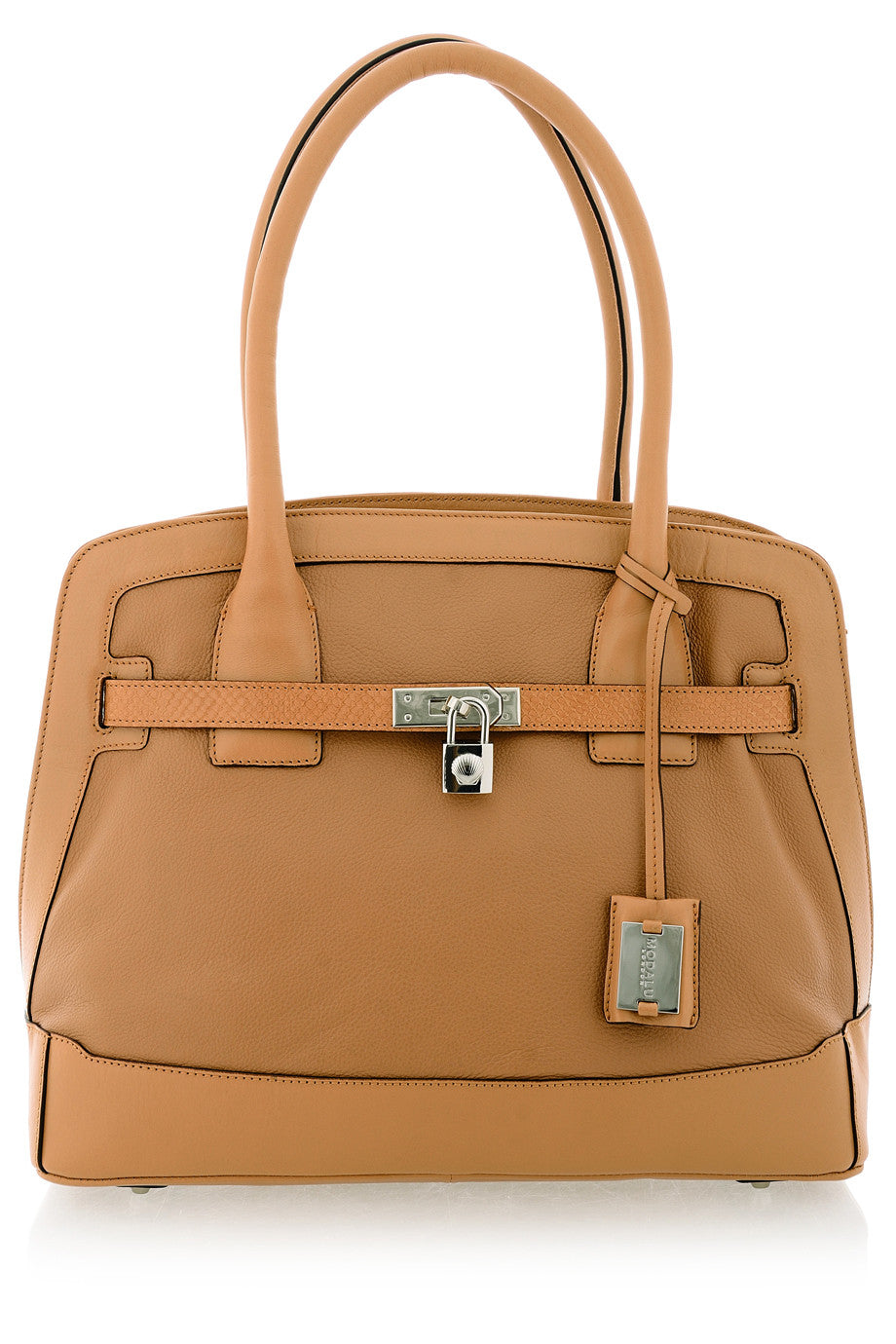 KRISTEN Brown Leather Shoulder Bag