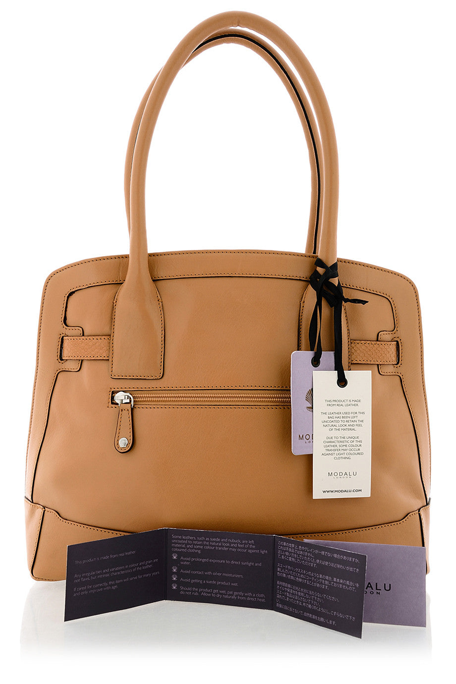 KRISTEN Brown Leather Shoulder Bag