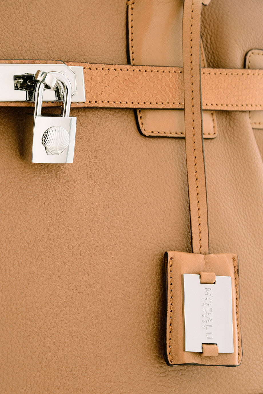 KRISTEN Brown Leather Shoulder Bag