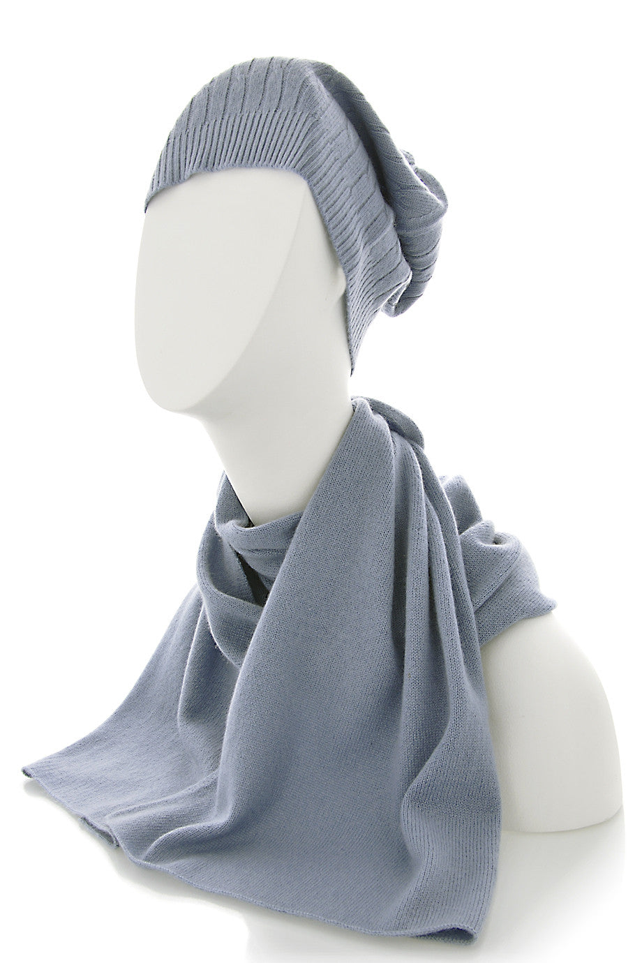 NEPAL Gray Blue Cashmere Scarf