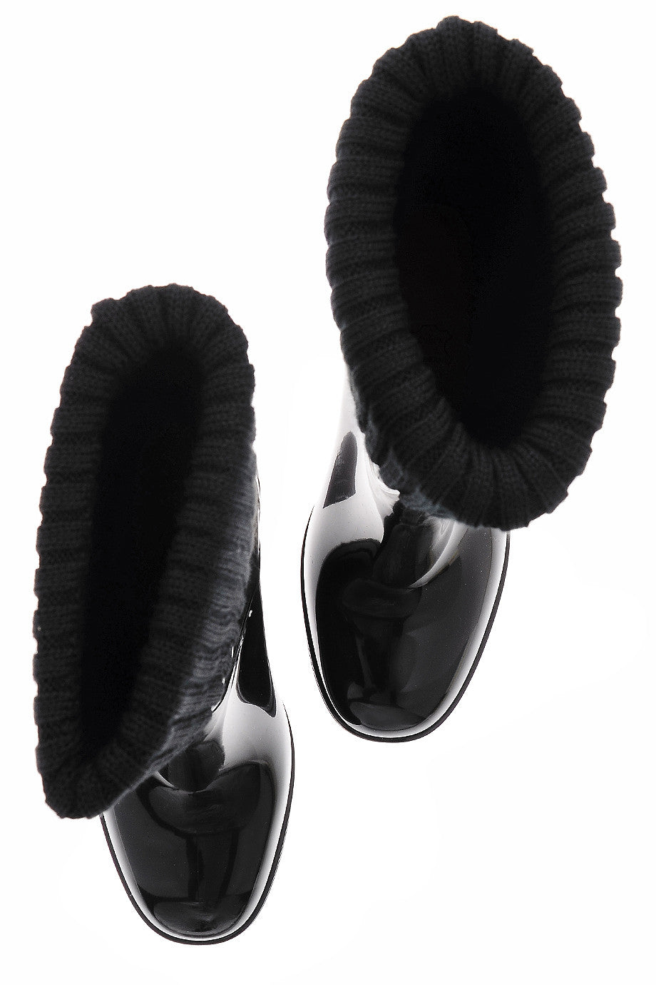 Μαύρες Λουστρίνι Γαλότσες - Raindrops | Γυναικεία Παπούτσια