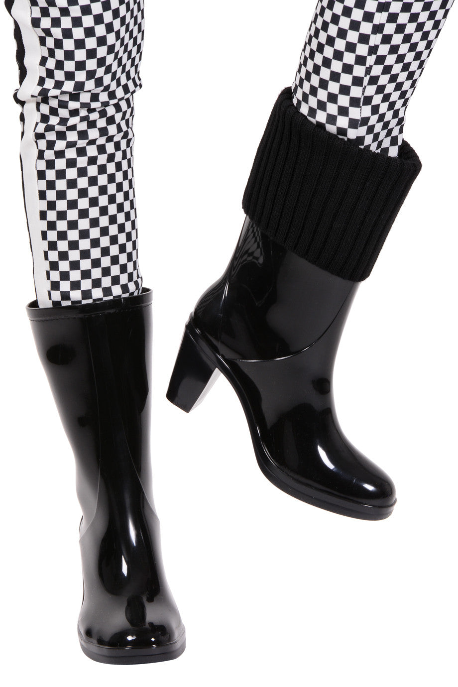 Μαύρες Λουστρίνι Γαλότσες - Raindrops | Γυναικεία Παπούτσια