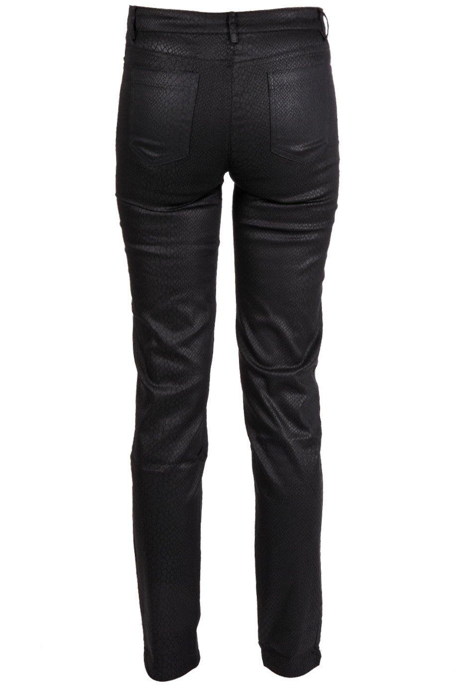 Μαύρο Παντελόνι με Snakeskin Τύπωμα | Γυναικεία Παντελόνια