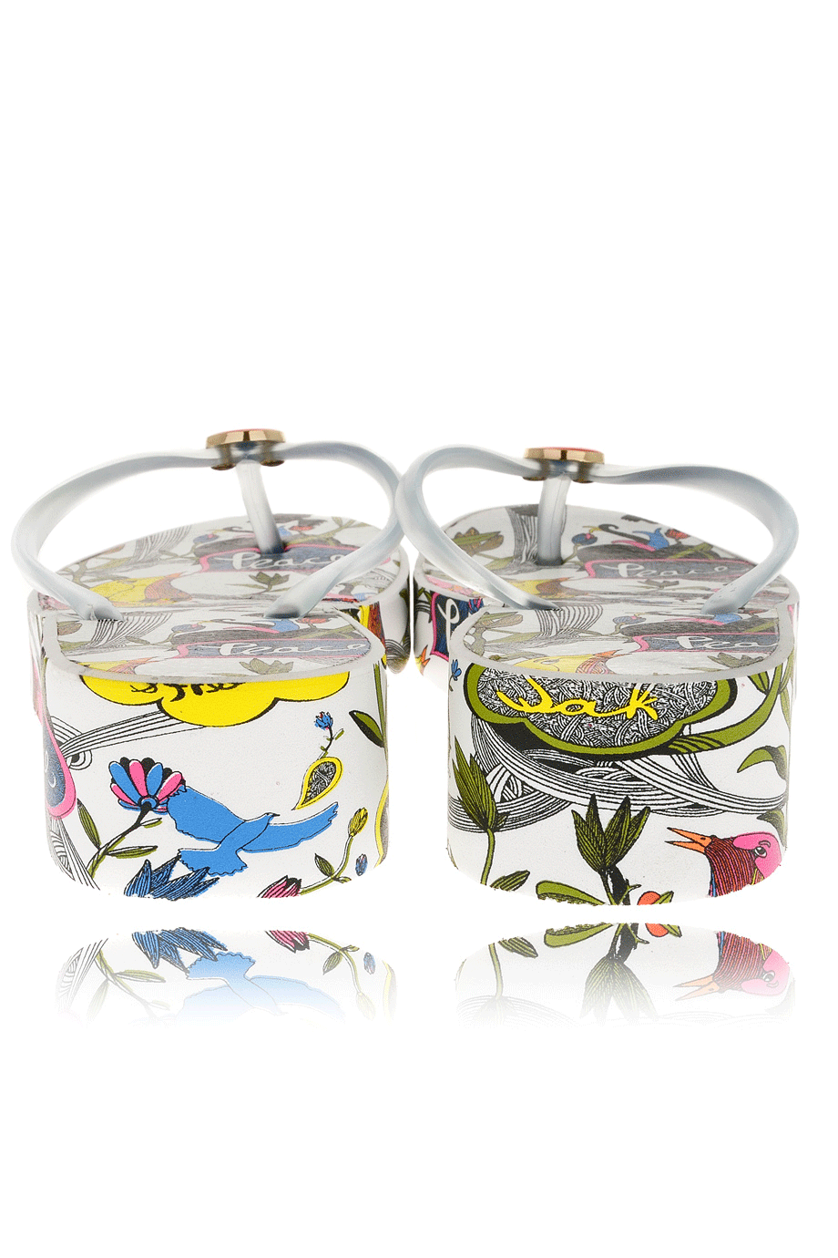 Λευκές Σαγιονάρες με Εμπριμέ Σχέδιο - The Sak | Γυναικεία Παπούτσια