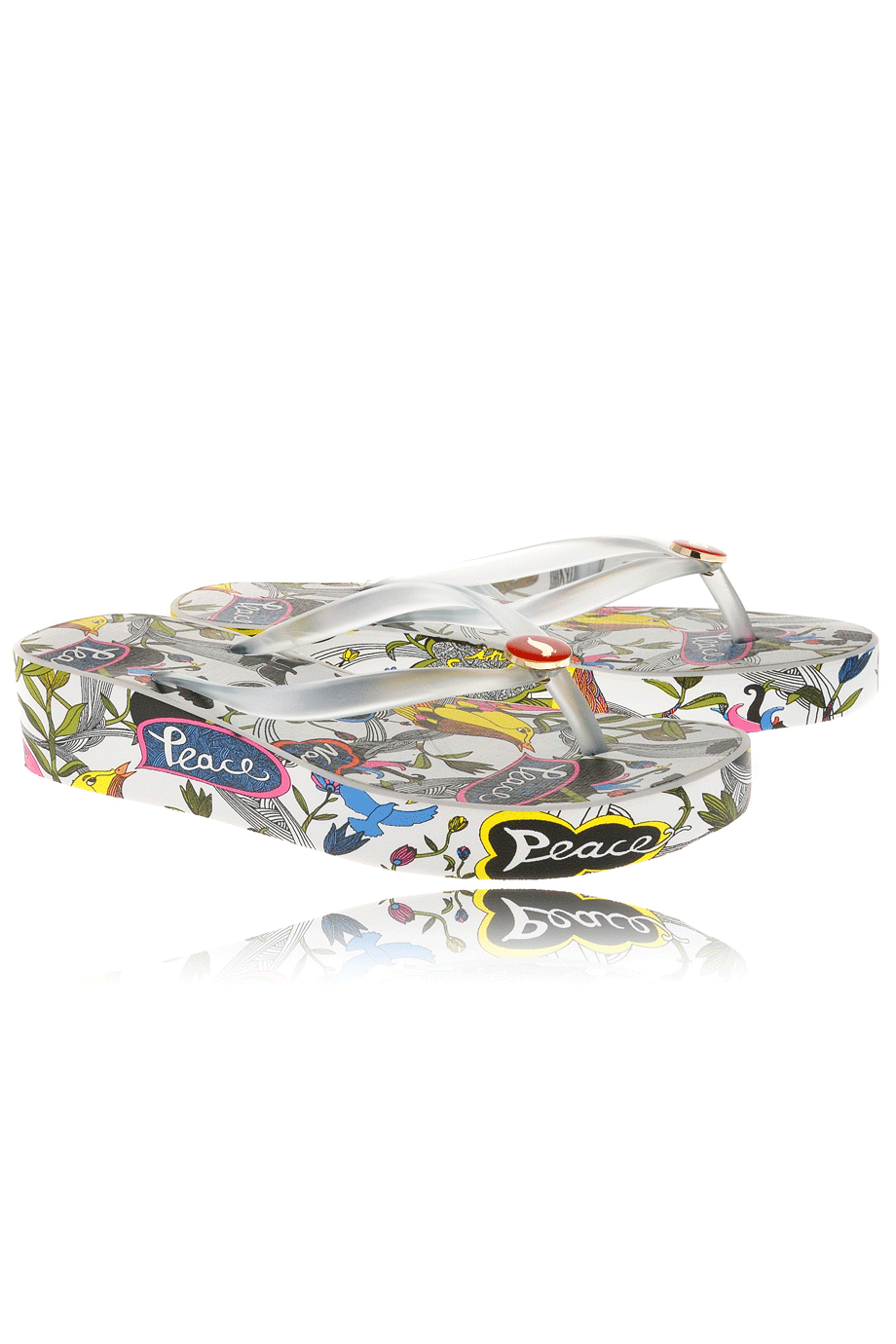 Λευκές Σαγιονάρες με Εμπριμέ Σχέδιο - The Sak | Γυναικεία Παπούτσια