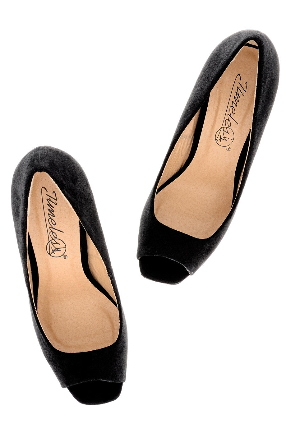 Μαύρες Peep Toe Γόβες | Γυναικεία Παπούτσια